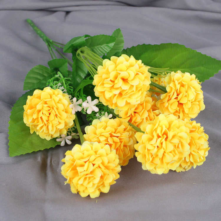 Timeless Elegance with artificial flower with different colours 9 heads