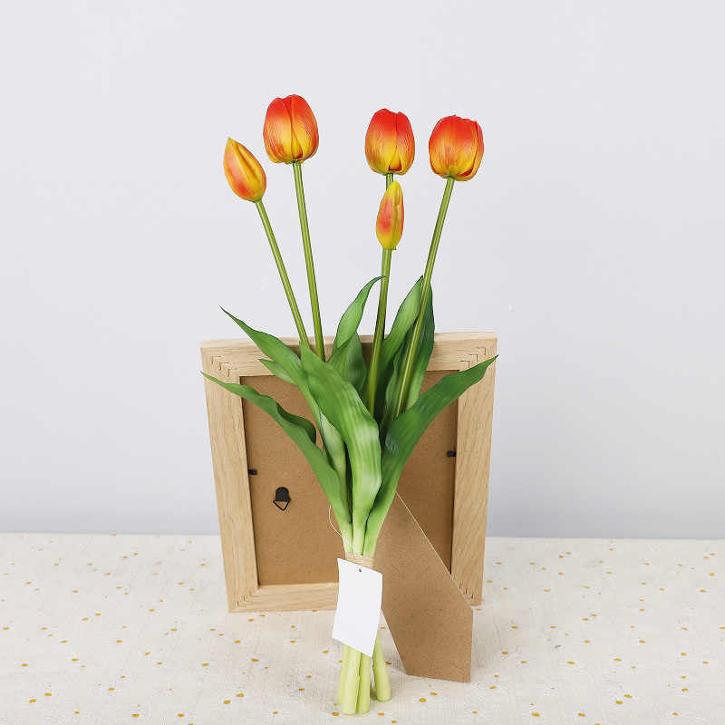 Elegance silken petals with different colours 5 heads
