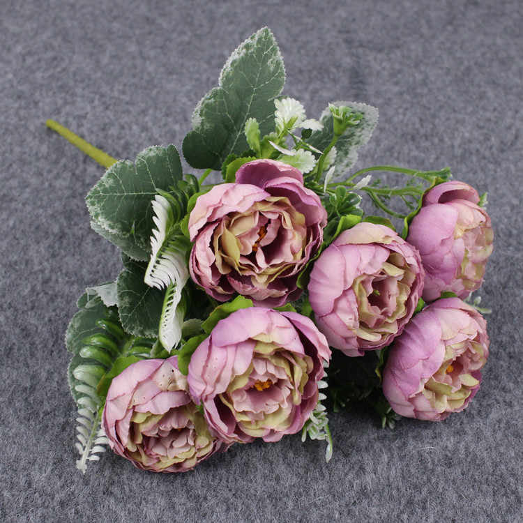 A garden or elegance: artificial florals for any decor with defferent colours 6 heads