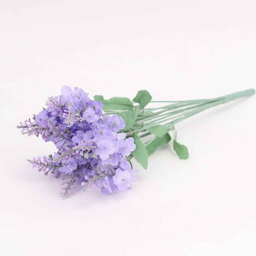 Artfully created artificial blooms three different colours 9 heads
