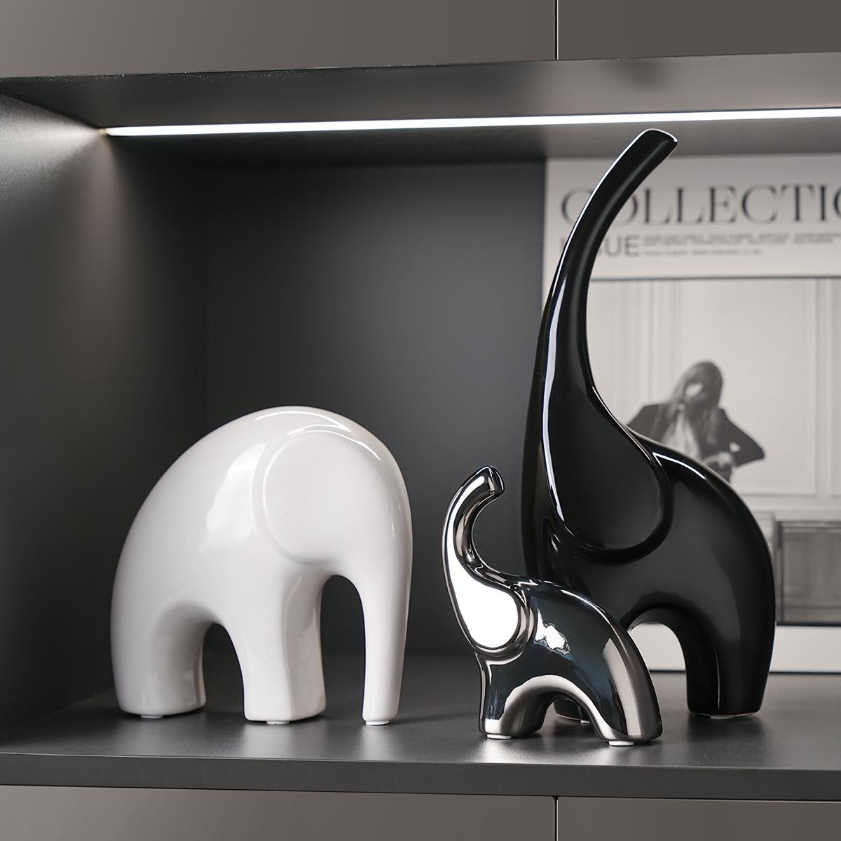 Harmony house elephant set (Black/White/Silver)