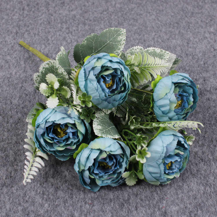 A garden or elegance: artificial florals for any decor with defferent colours 6 heads