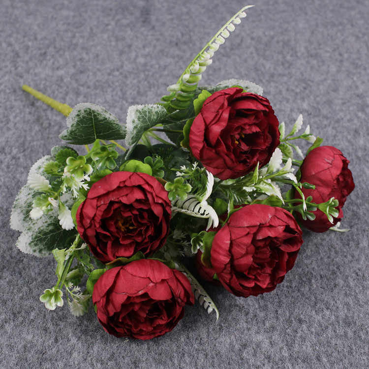 A garden or elegance: artificial florals for any decor with defferent colours 6 heads