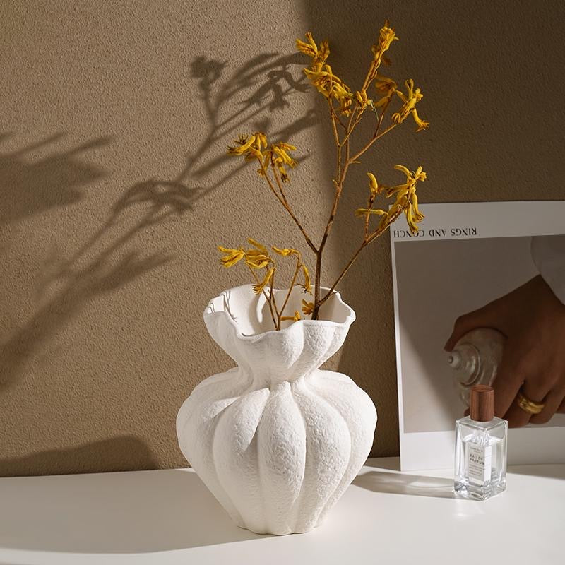 French multi-petal vase large