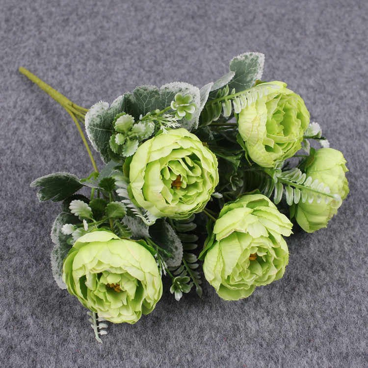 A garden or elegance: artificial florals for any decor with defferent colours 6 heads