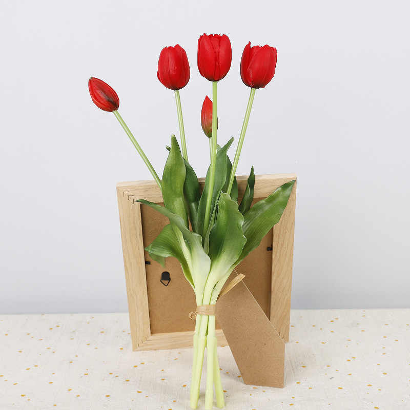 Elegance silken petals with different colours 5 heads