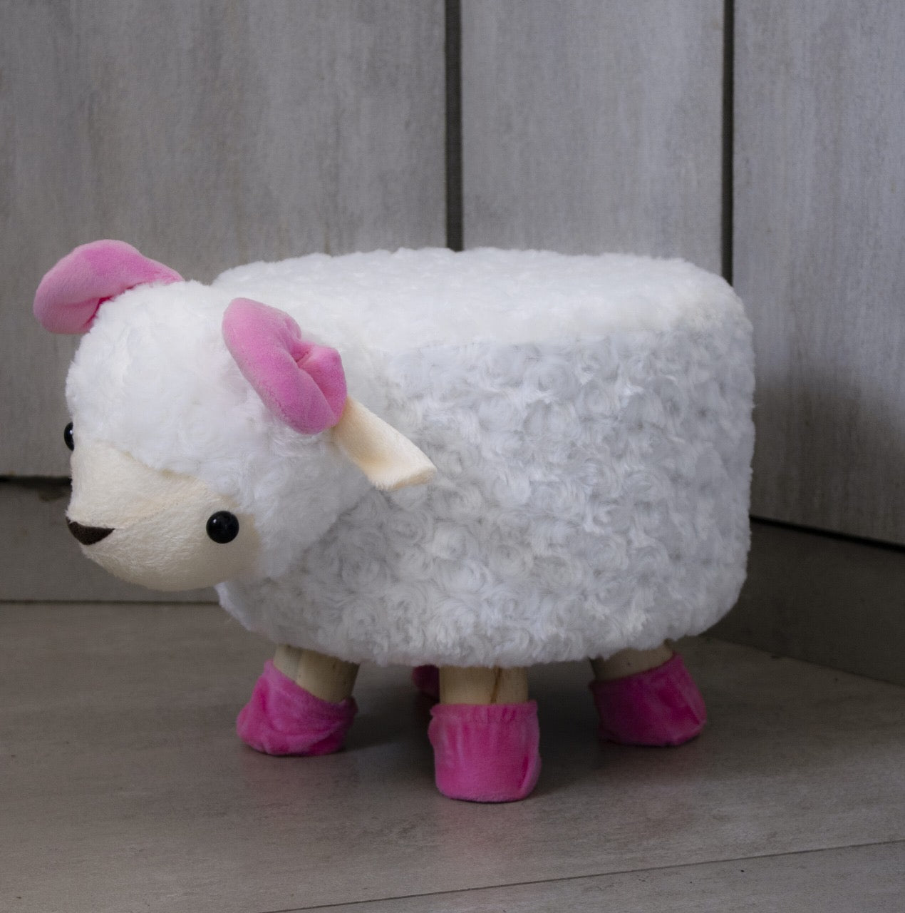 Soft lamb stool for kids