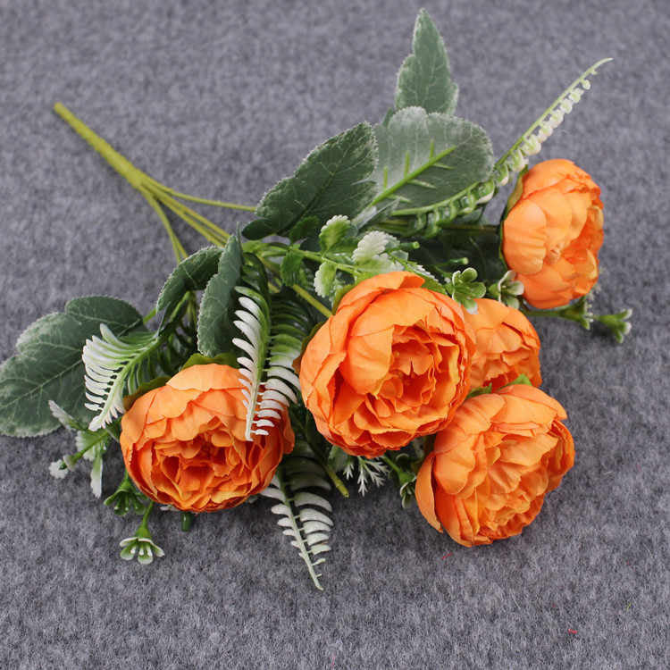 A garden or elegance: artificial florals for any decor with defferent colours 6 heads