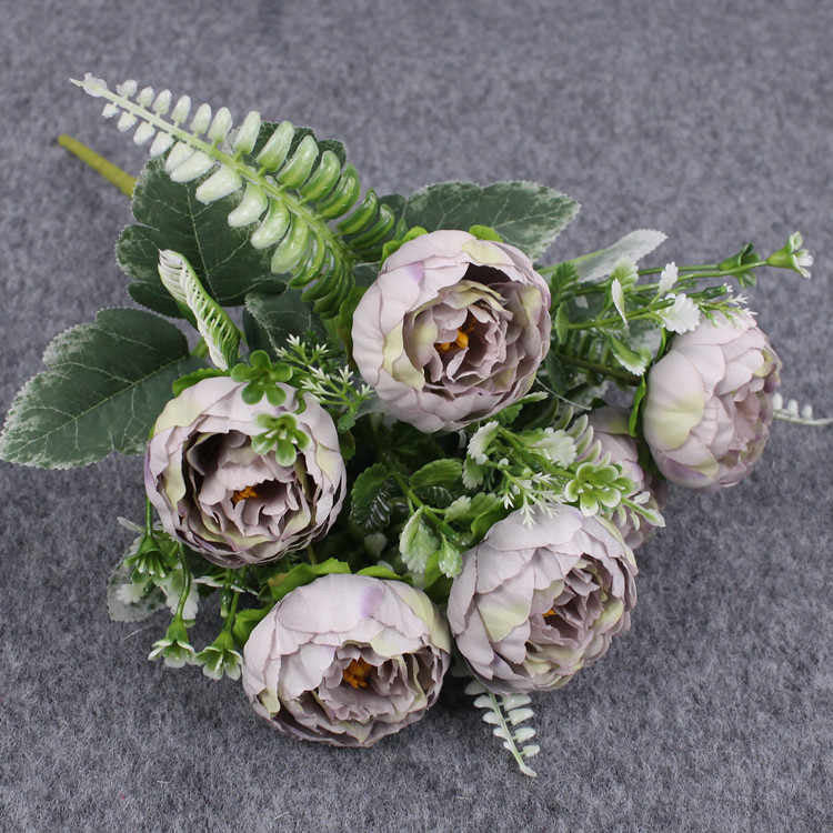 A garden or elegance: artificial florals for any decor with defferent colours 6 heads