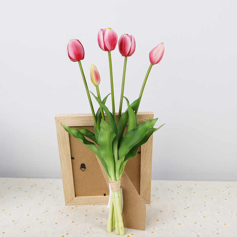 Elegance silken petals with different colours 5 heads